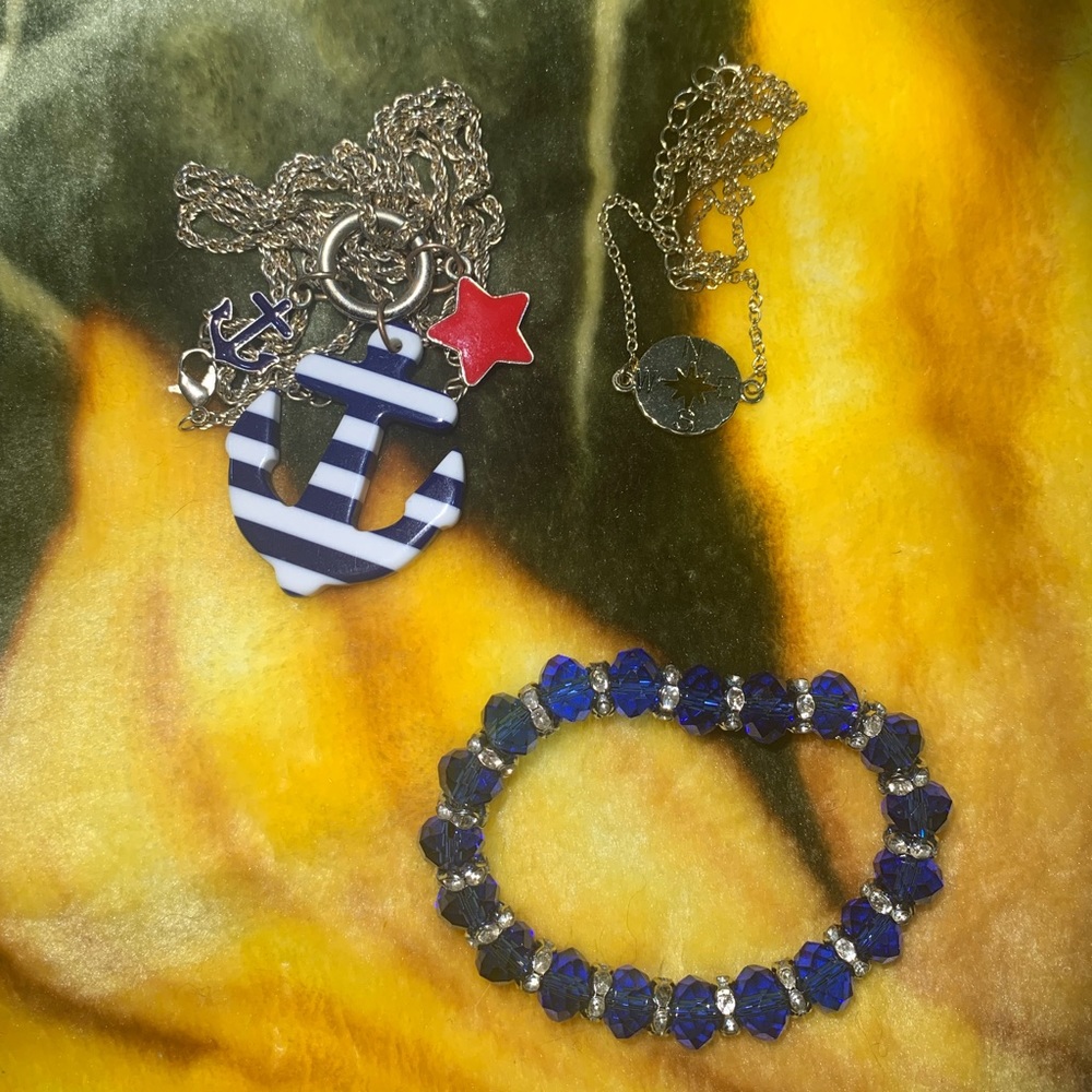 Nautical Themed Necklaces and Bracelet